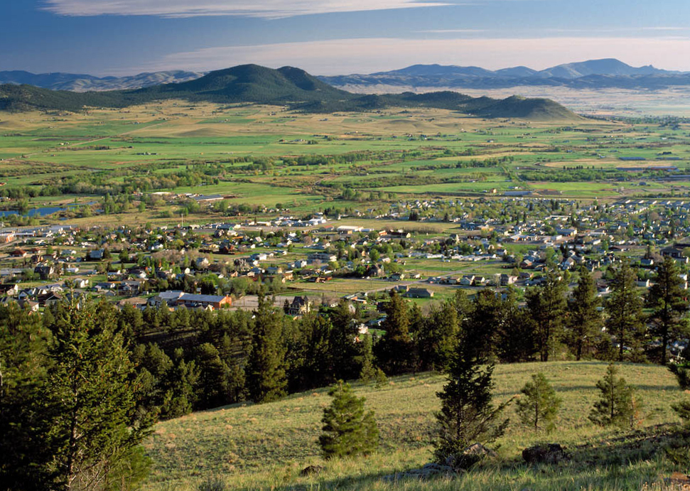 helena valley and scratchgravel hills viewed from mount helena city park in helena, mt