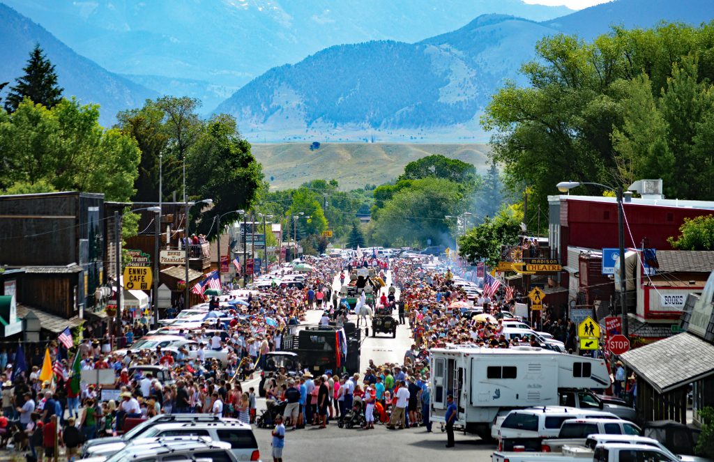 Parade in Ennis, MT on the 4th of July