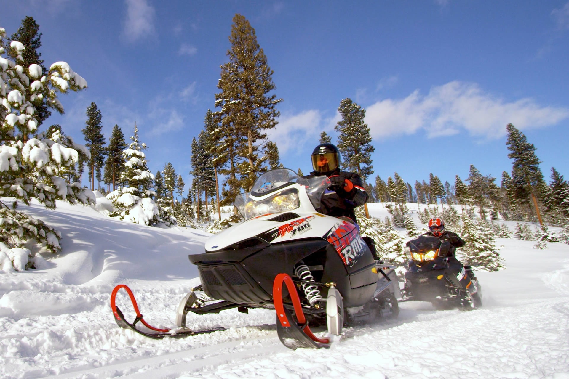 Snowmobiling