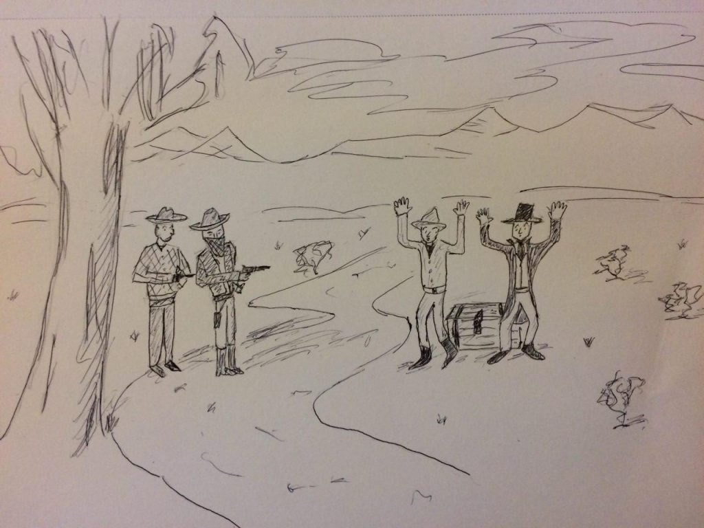 Road Agents on the Stage Route to Virginia City