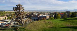 Helena Fire Tower overlooking Last Chance Gulch