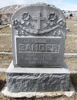Headstone of Chief Sanger | St Patrick's Cemetery