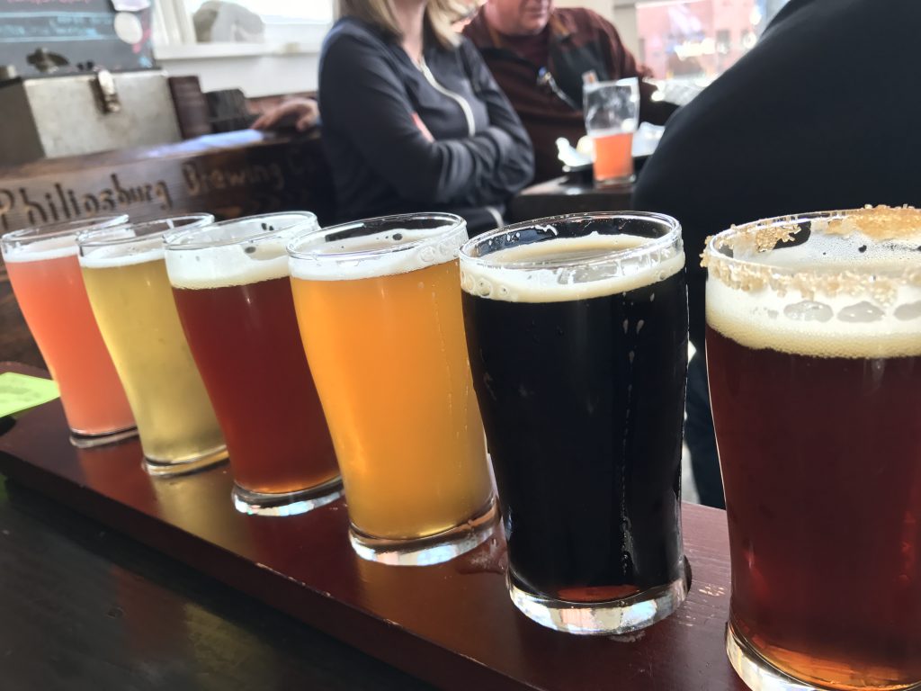 Flight of Beers, Philipsburg Brewery