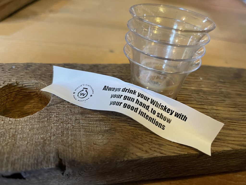 Willie's Distillery Fortune Cookie