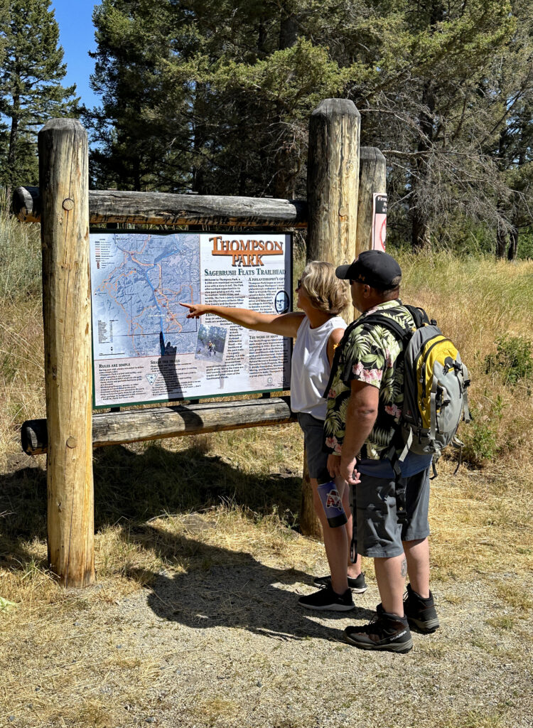Thompson Park Trail Map in Butte, Montana