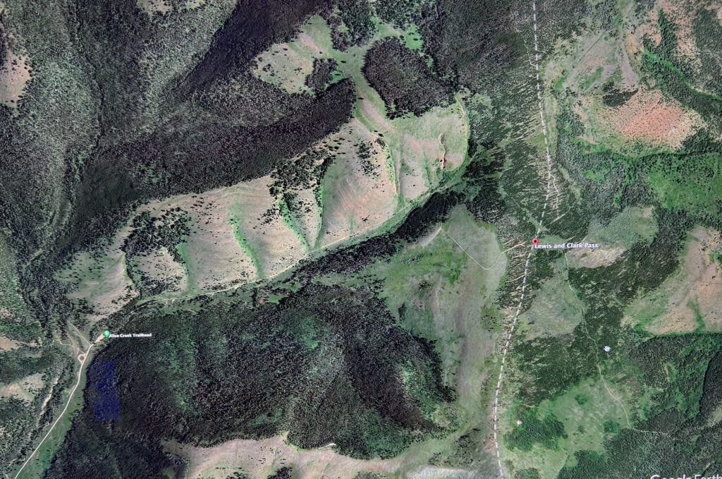 Continental Divide - Google Earth