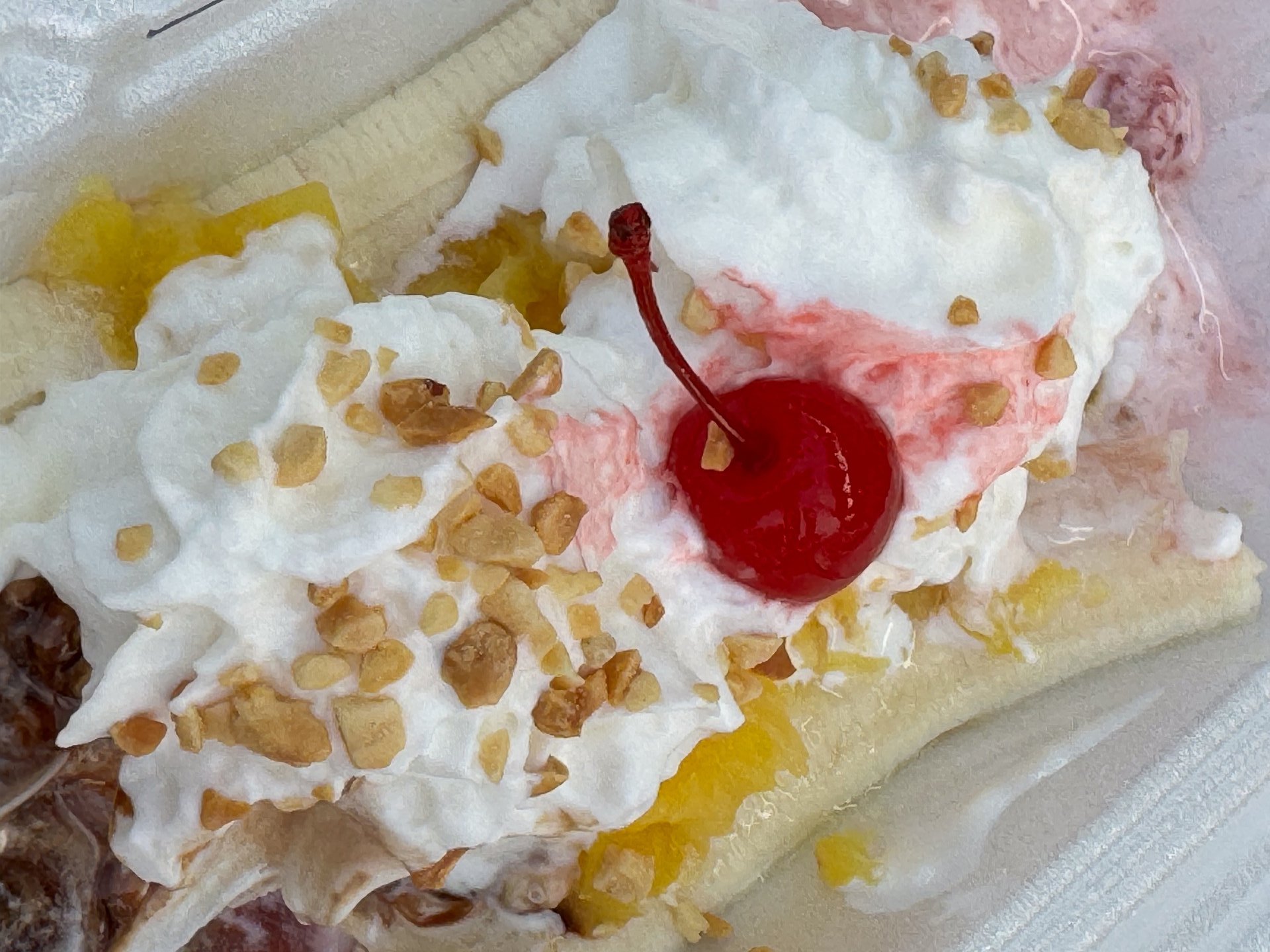 Banana Split from the Bonanza Freeze in Butte, MT