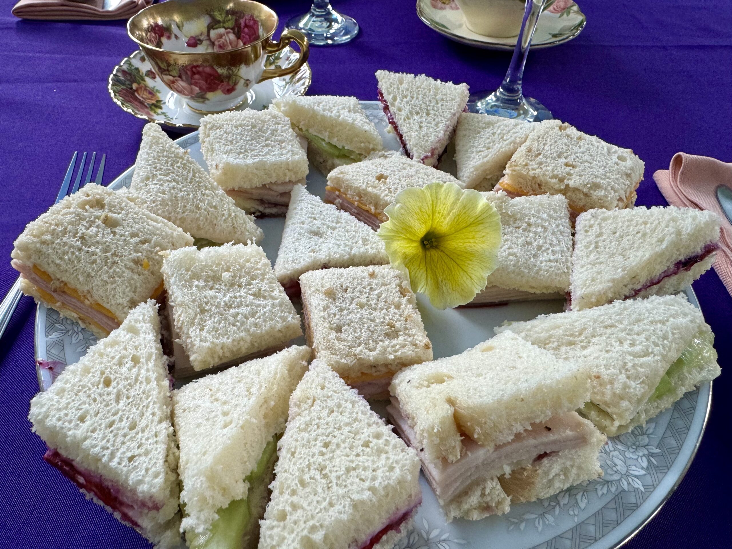 Finger Sandwiches - High Tea at Tizer Gardens