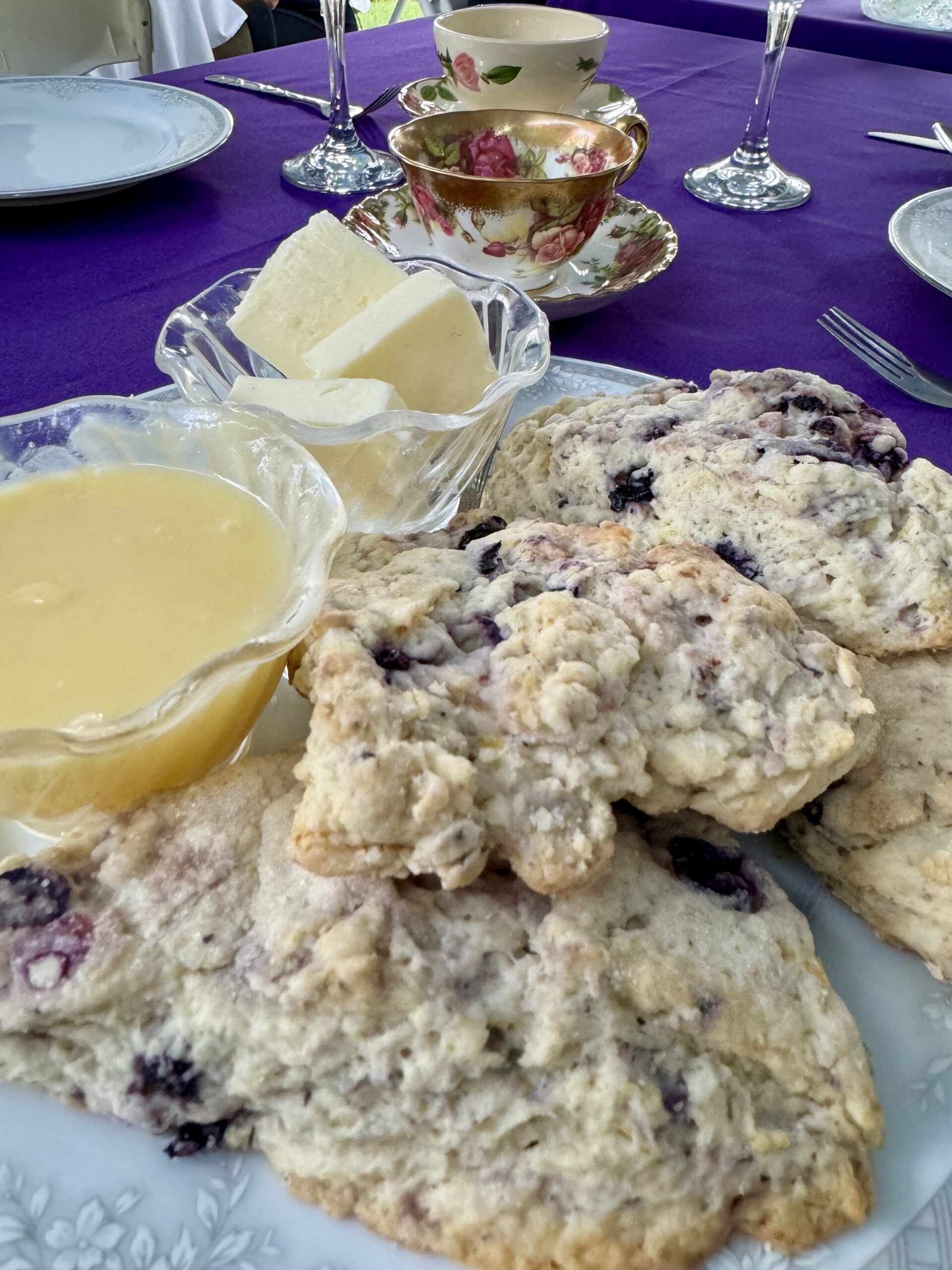 Scones - High Tea at Tizer Gardens