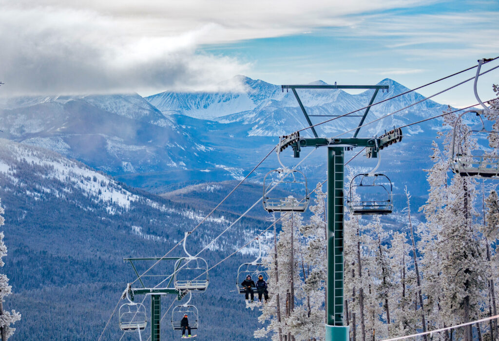Discovery Ski Area view of the Pintler Wilderness Peaks