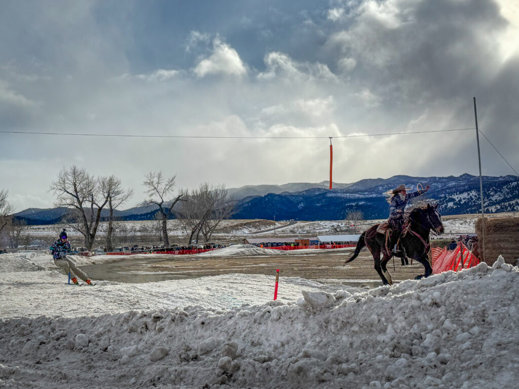 Skijoring at Boulder Montana's Skijoring the Big Rock