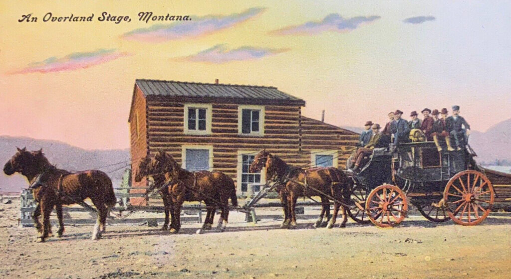 Painting of Stagecoach at Monida