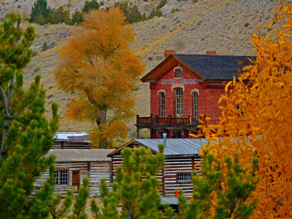 Fall colors at Bannack State Park. Photo by Roger Kask, Assistant Park Manager.