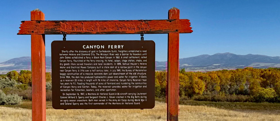 Canyon Ferry Lake Sign